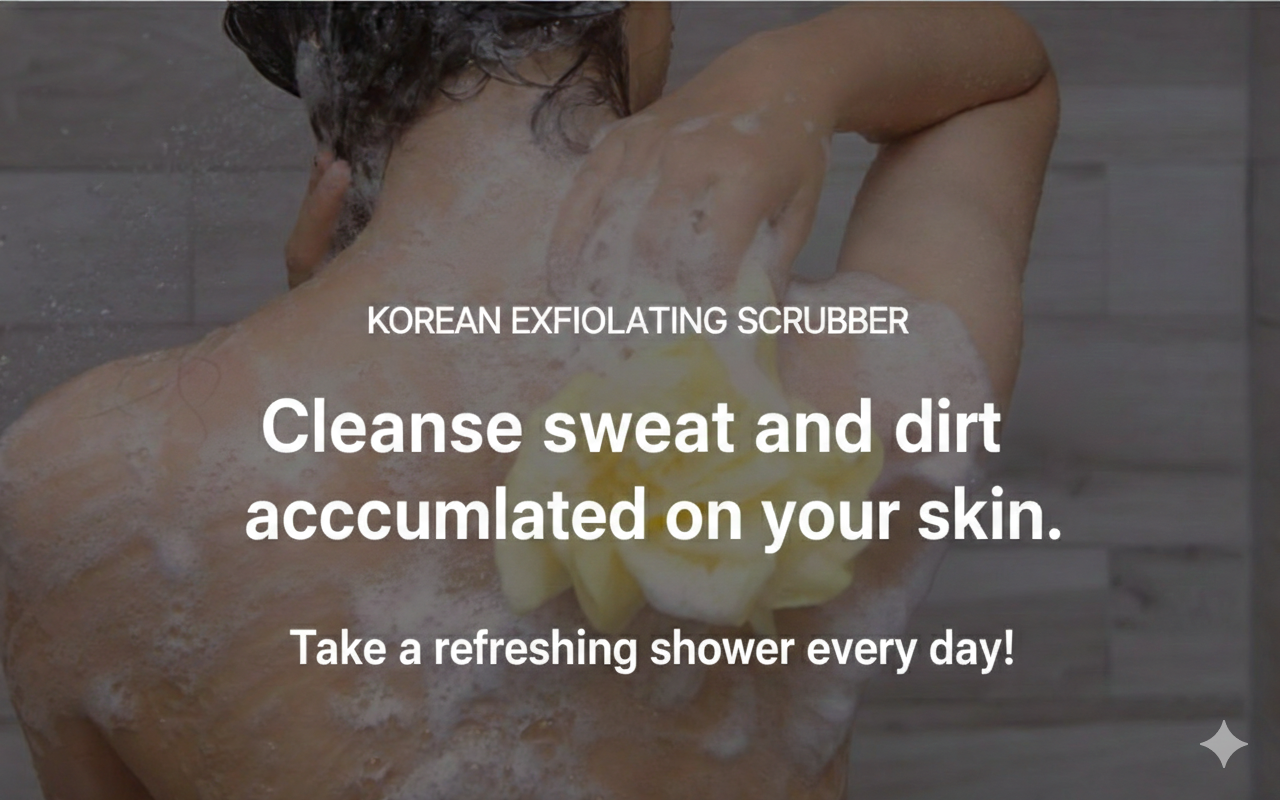 [10-Pack] Premium Korean Exfoliating Shower Towel - Best Scrub Cloth